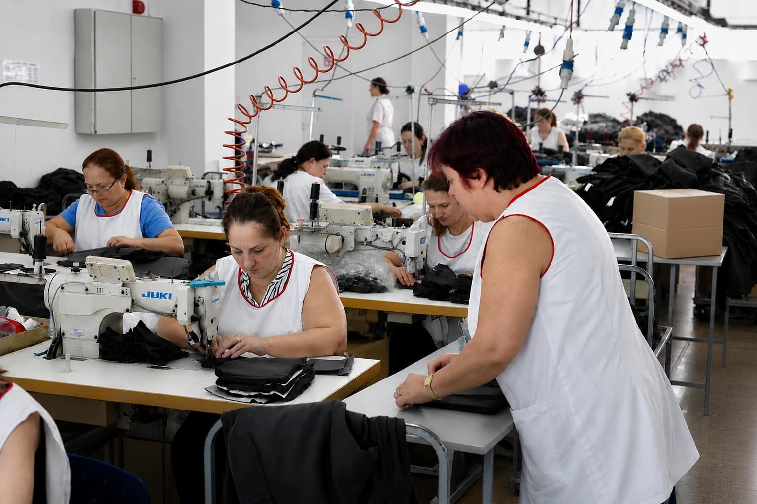 Sewing lines at our Tirana production site